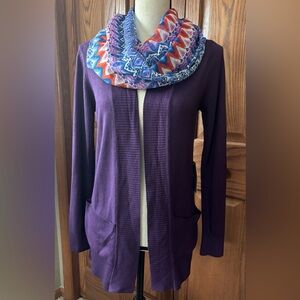Pink Lily Purple Cardigan-New w/Tag